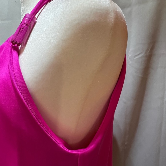 Gretchen Scott Womens Spaghetti Strap Scoop Neck Side Slit Top Pink Size M - Picture 5 of 7